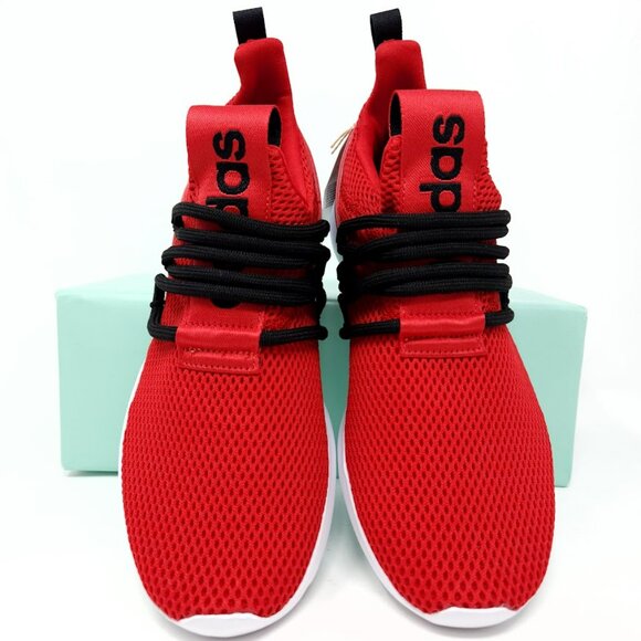 Adidas LiteRacer Adapt 3 Slip On Tennis Running Gym Shoes Sneakers Red Black New - Picture 4 of 8
